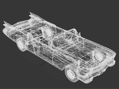 Cadillac Eldorado Biarritz Convertible 1959 3D Model