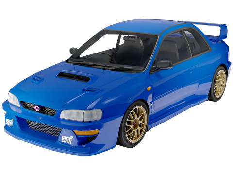Subaru Impreza 22B STi 1998 Kultowa legenda rajdów Model 3D