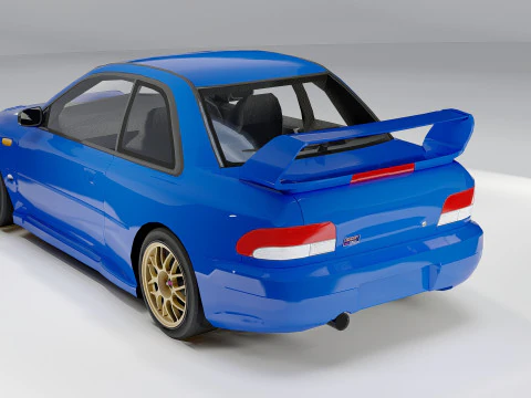 Subaru Impreza 22B STi 1998 Iconic Rally Legend 3D Model