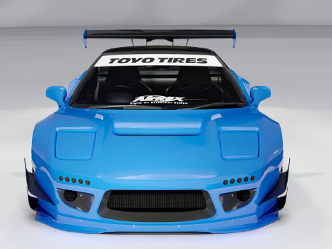 Honda NSX-R Rocket Bunny 1992 Widebody JDM Supercar 3D Model