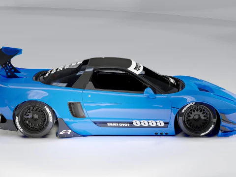 Honda NSX-R Rocket Bunny 1992 Widebody JDM Supercar 3D Model