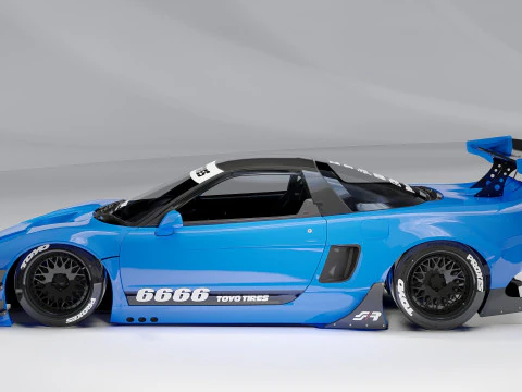 Honda NSX-R Rocket Bunny 1992 Widebody JDM Supercar 3D Model