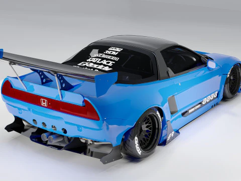 Honda NSX-R Rocket Bunny 1992 Widebody JDM Supercar 3D Model