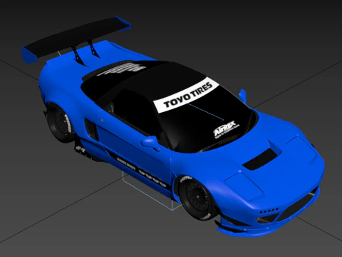 Honda NSX-R Rocket Bunny 1992 Widebody JDM Supercar 3D Model