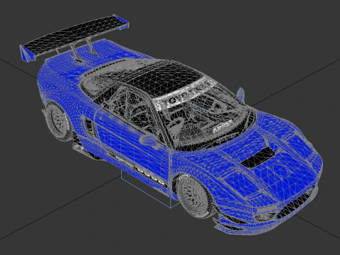 Honda NSX-R Rocket Bunny 1992 Widebody JDM Supercar 3D Model