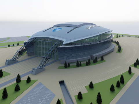 ATT Stadium Cowboys Stadium Arena di football americano ad alto dettaglio Modello 3D