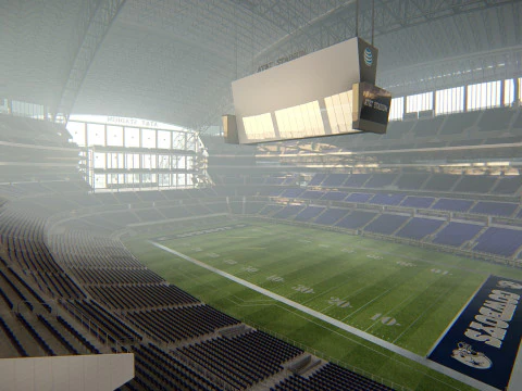 ATT-Stadion Cowboys-Stadion Hochdetaillierte American-Football-Arena 3D Modell