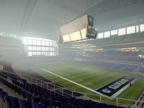 ATT-Stadion Cowboys-Stadion Hochdetaillierte American-Football-Arena 3D Modell