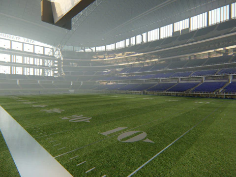 ATT-Stadion Cowboys-Stadion Hochdetaillierte American-Football-Arena 3D Modell