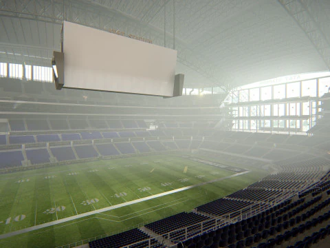 ATT-Stadion Cowboys-Stadion Hochdetaillierte American-Football-Arena 3D Modell