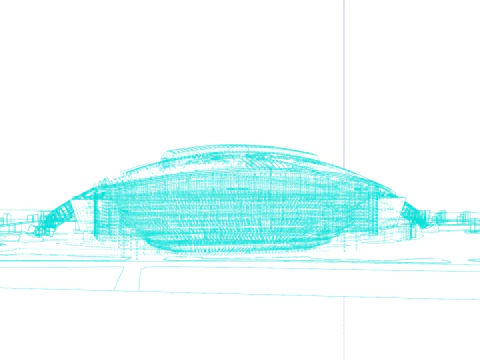 ATT-Stadion Cowboys-Stadion Hochdetaillierte American-Football-Arena 3D Modell