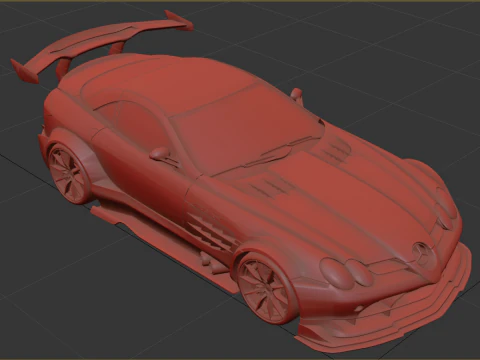 Mercedes-Benz SLR McLaren getunt 3D Modell