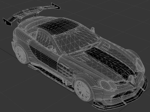 Mercedes-Benz SLR McLaren getunt 3D Modell