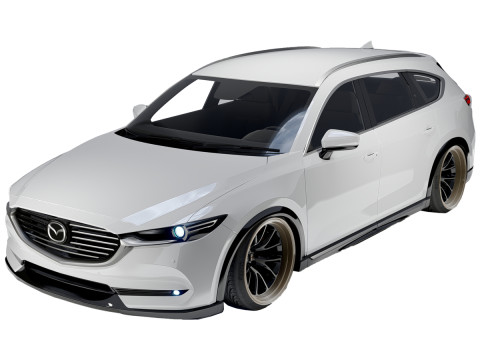 Mazda CX-8 2023 Mid-Size SUV 3D Model
