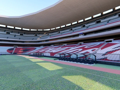 Estadio Azteca Mexico City 3D Model