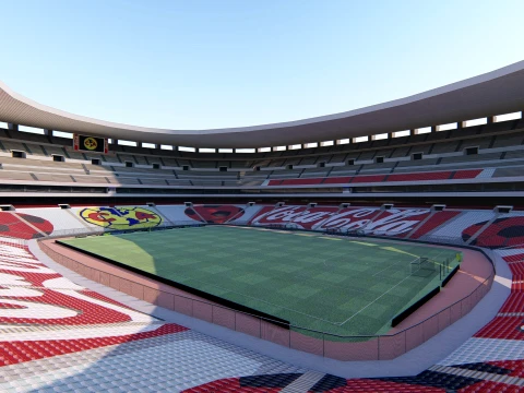 Estadio Azteca Mexico City 3D Model