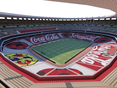 Estadio Azteca Mexico City 3D Model