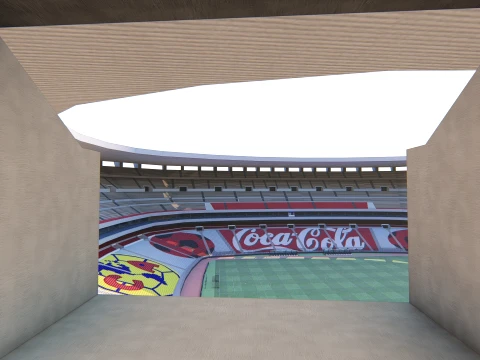 Estadio Azteca Mexico City 3D Model
