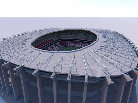Estadio Azteca Mexico City 3D Model