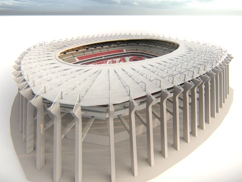 Estadio Azteca Mexico City 3D Model