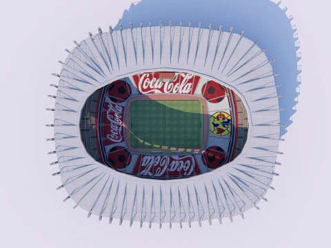 Estadio Azteca Mexico City 3D Model