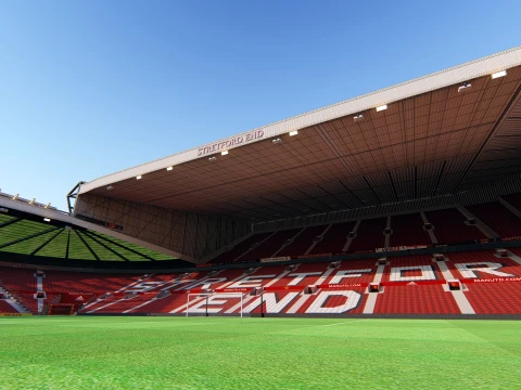 Old Trafford Manchester United Football Stadium 3D Model