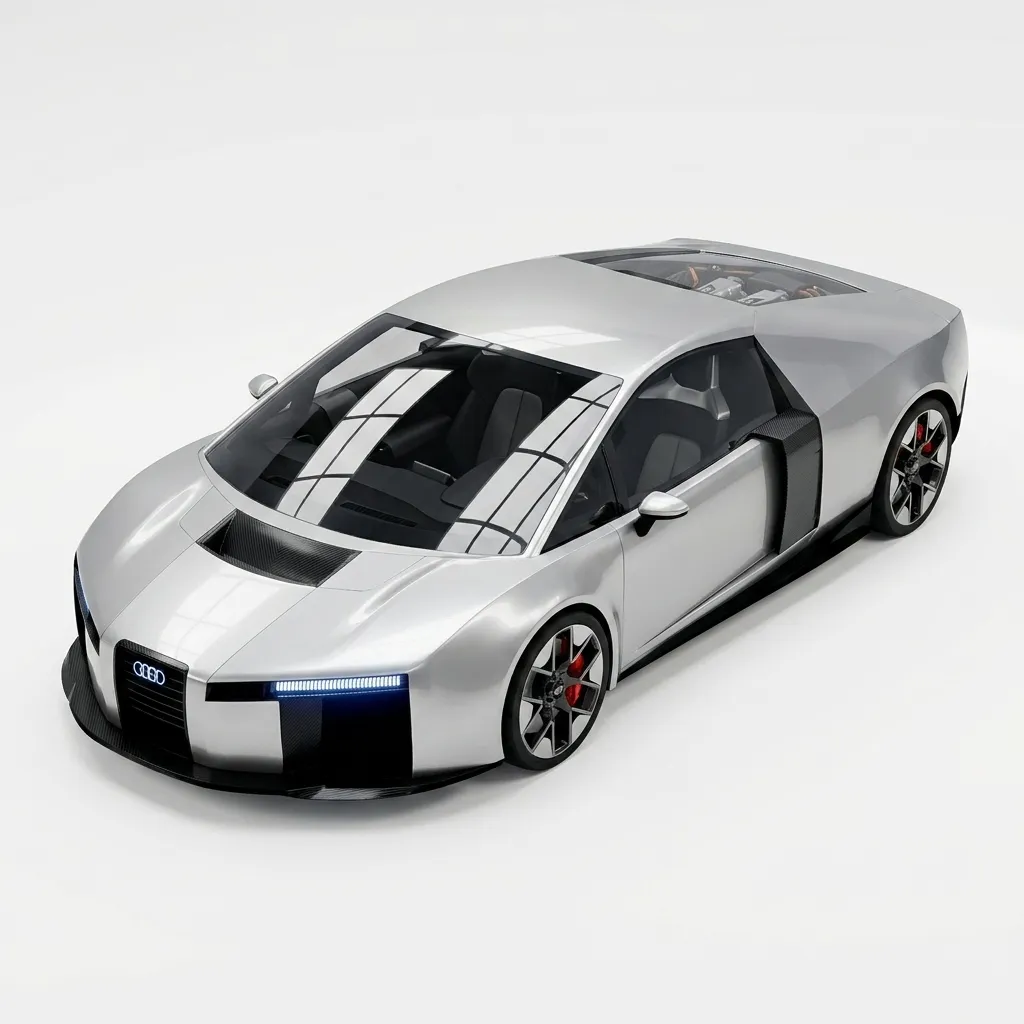 Audi Nuvolari 3D Model .c4d .max .obj .3ds .fbx .stl .blend