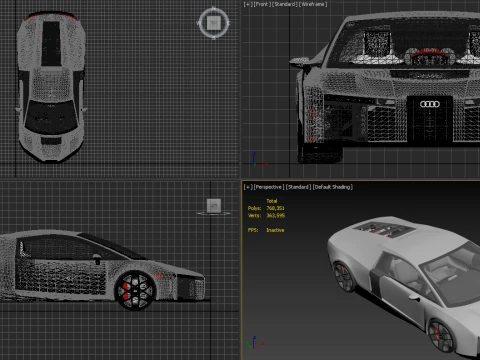 Audi Nuvolari 3D Model