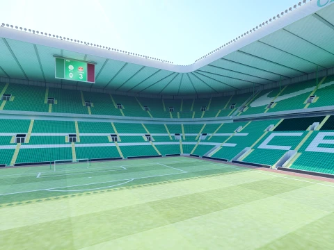Celtic Park Stadium 3D Model