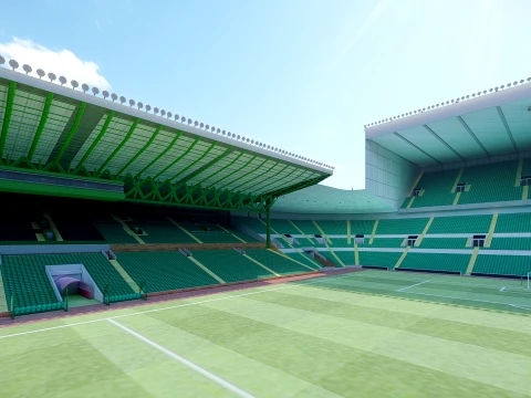 Celtic Park Stadium 3D Model