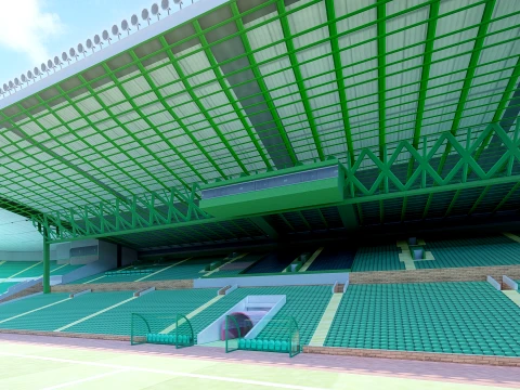 Celtic Park Stadium 3D Model
