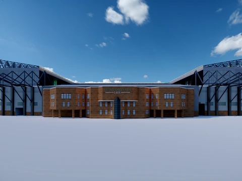 Celtic Park Stadium 3D Model