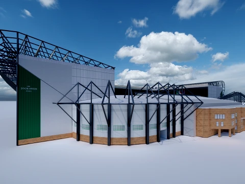 Celtic Park Stadium 3D Model
