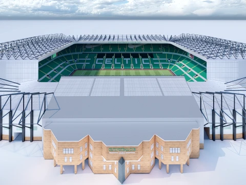 Celtic Park Stadium 3D Model