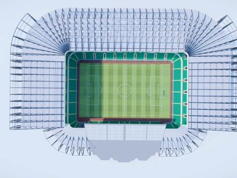 Celtic Park Stadium 3D Model