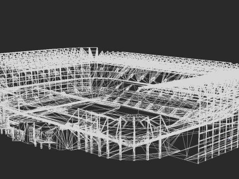 Celtic Park Stadium 3D Model
