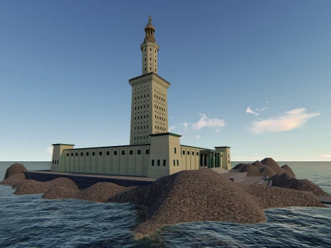 The Lighthouse of Ancient Alexandria 3D Model