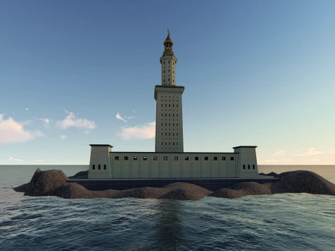 The Lighthouse of Ancient Alexandria 3D Model