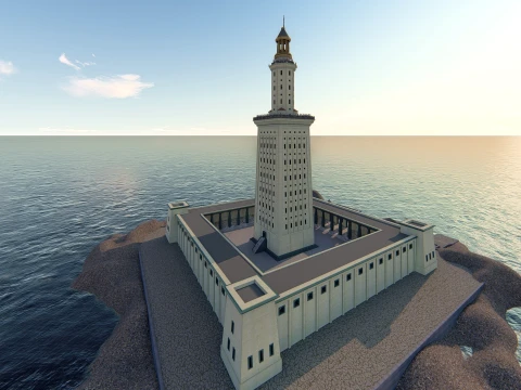 The Lighthouse of Ancient Alexandria 3D Model
