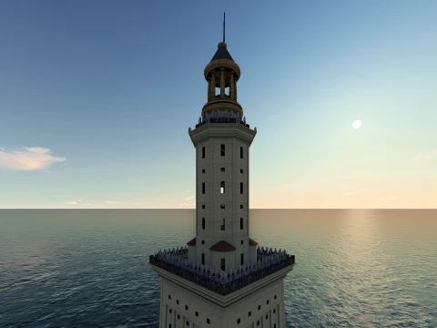 The Lighthouse of Ancient Alexandria 3D Model