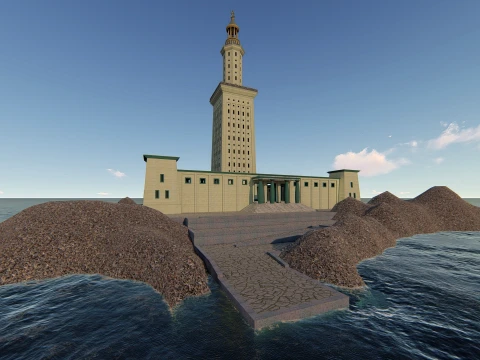 The Lighthouse of Ancient Alexandria 3D Model