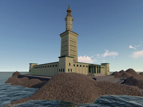 The Lighthouse of Ancient Alexandria 3D Model