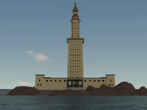 The Lighthouse of Ancient Alexandria 3D Model