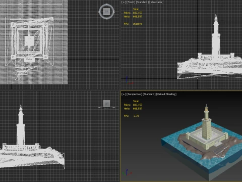 The Lighthouse of Ancient Alexandria 3D Model