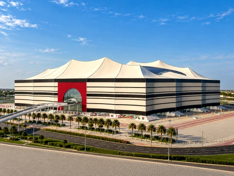 Al Bayt Stadium Qatar 3D Model
