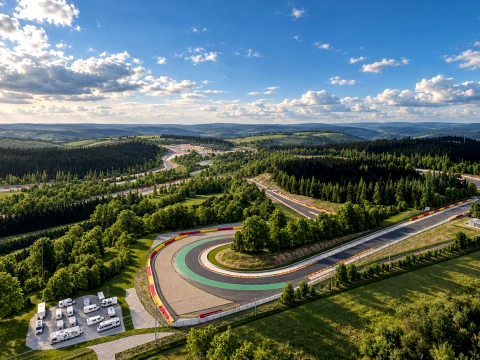 Spa-Francorchamps F1 Race Track 3D Model