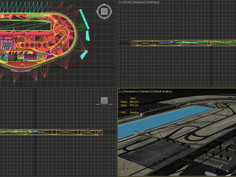 Daytona International Speedway 3D Model