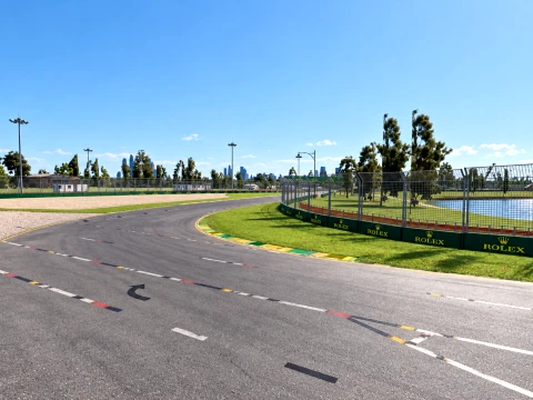 F1 Australian Grand Prix Albert Park Melbourne Circuit 3D Model