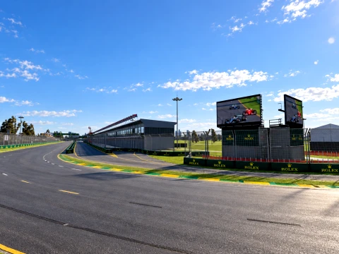 F1 Australian Grand Prix Albert Park Melbourne Circuit 3D Model