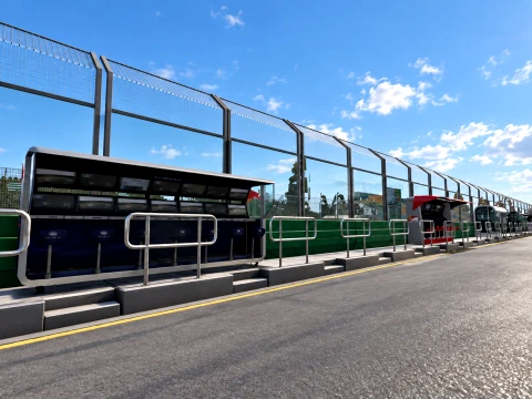 F1 Australian Grand Prix Albert Park Melbourne Circuit 3D Model
